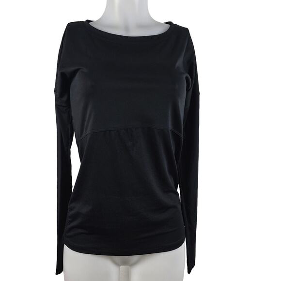 Fabletics Black Workout Thumb Hole Top Women's XS - Picture 1 of 4